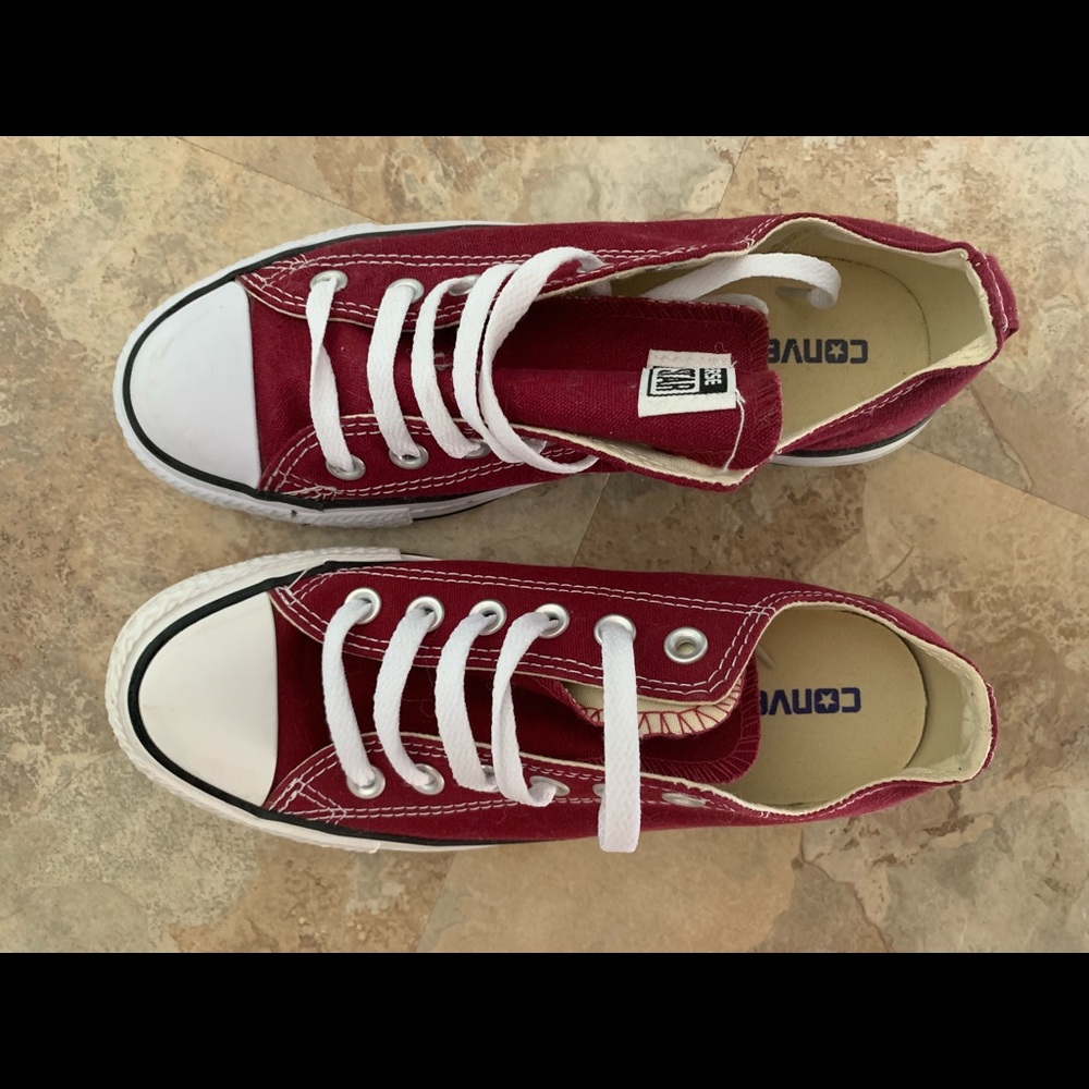 Maroon Converse